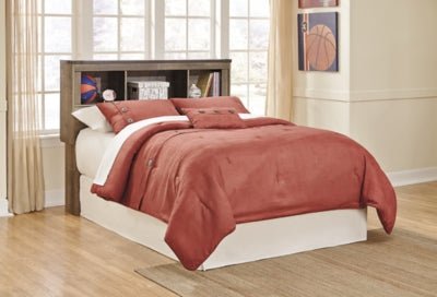 Trinell Full Bookcase Bed with Storage - Dark Brown Storage Bed modern furniture Contempo Furniture
