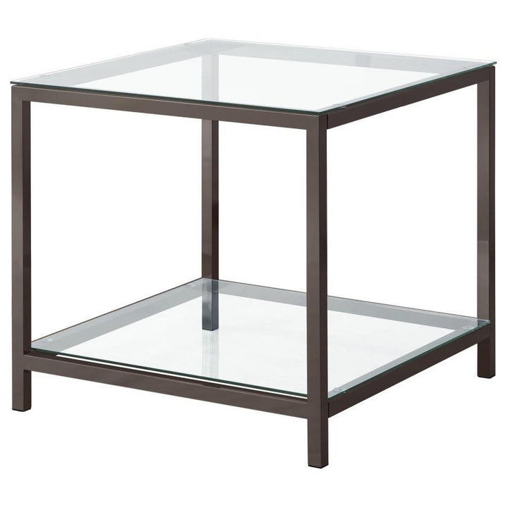Trini - 2 Piece Coffee And End Table Set - Black Table Set modern furniture Contempo Furniture