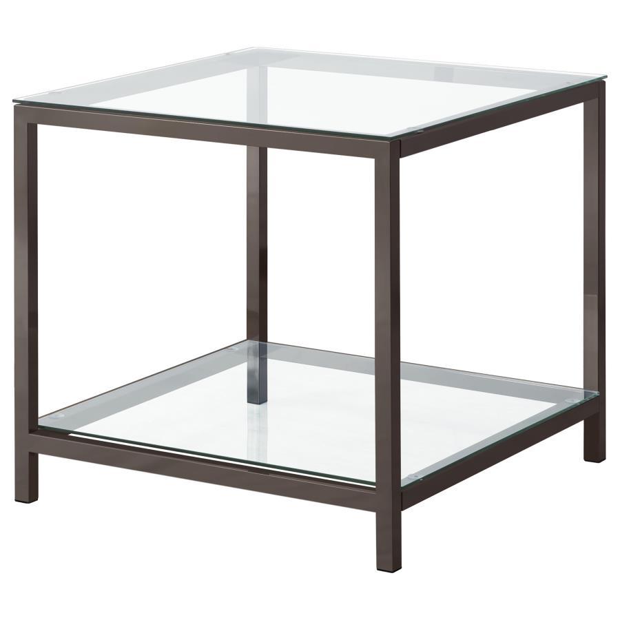Trini - 2 Piece Coffee And End Table Set - Black Table Set modern furniture Contempo Furniture