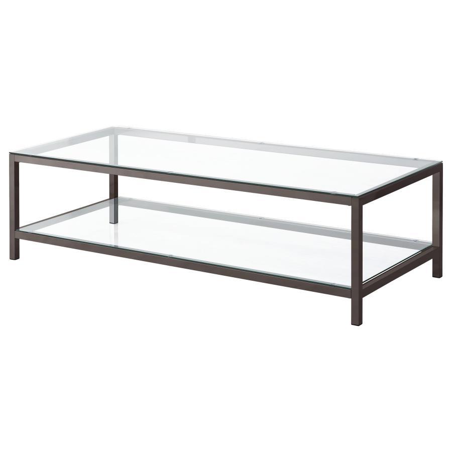 Trini - 2 Piece Coffee And End Table Set - Black Table Set modern furniture Contempo Furniture