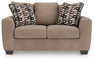 Triston - Peaks Loveseat - Beige Stationary Loveseat modern furniture Contempo Furniture