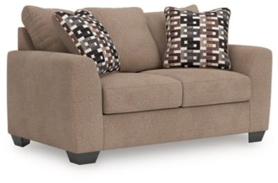 Triston - Peaks Loveseat - Beige Stationary Loveseat modern furniture Contempo Furniture