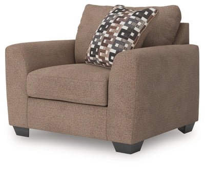 Triston - Peaks Oversized Chair - Beige Arm Chair modern furniture Contempo Furniture
