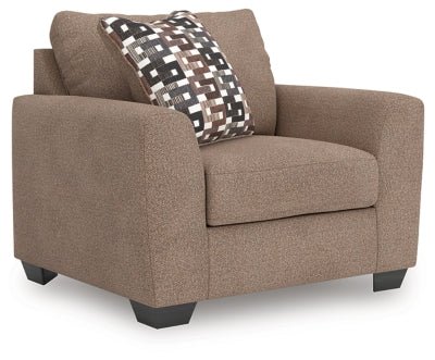 Triston - Peaks Oversized Chair - Beige Arm Chair modern furniture Contempo Furniture