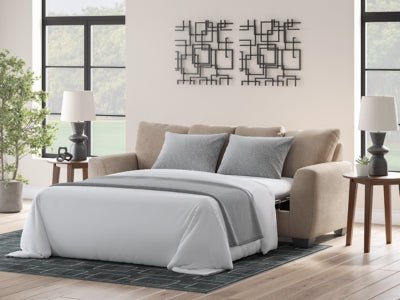 Triston - Peaks Queen Sofa Sleeper - Beige Sleeper Sofa modern furniture Contempo Furniture