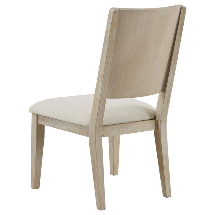 Trofello - Cushioned Dining Side Chair (Set of 2) - White Washed Chair Set modern furniture Contempo Furniture