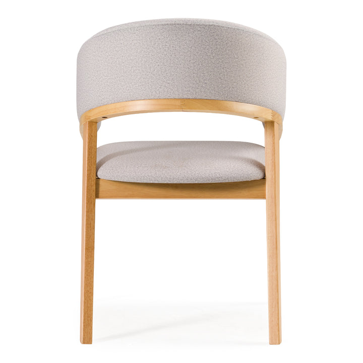 Truman  Mid-Century Modern Grey + Natural Oak Dining Chair