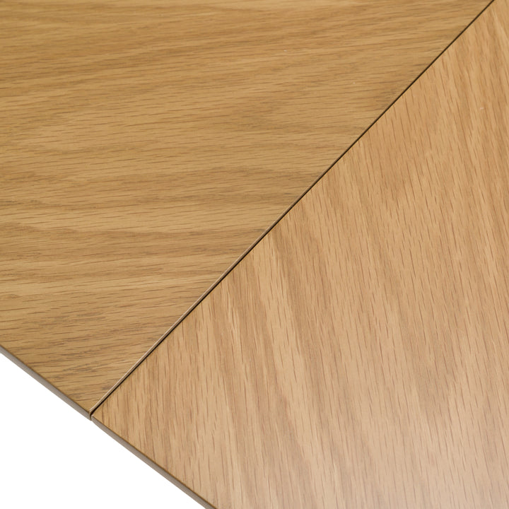 Truman - Mid-Century Modern Natural Oak Extendable Dining Table