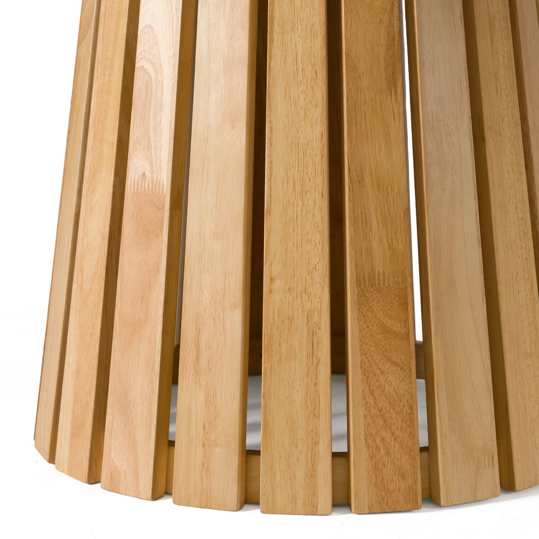 Truman - Mid-Century Modern Natural Oak Extendable Dining Table