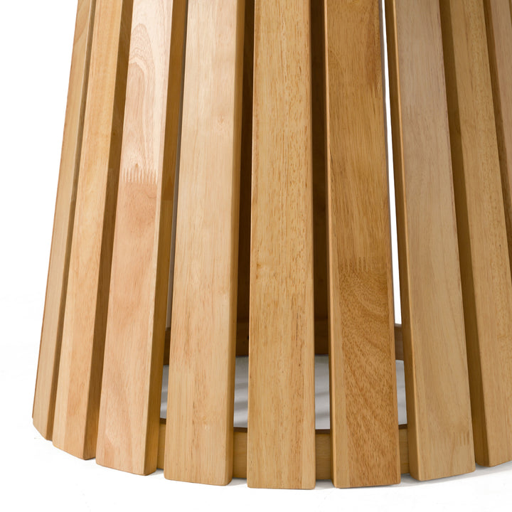 Truman - Mid-Century Modern Natural Oak Extendable Dining Table