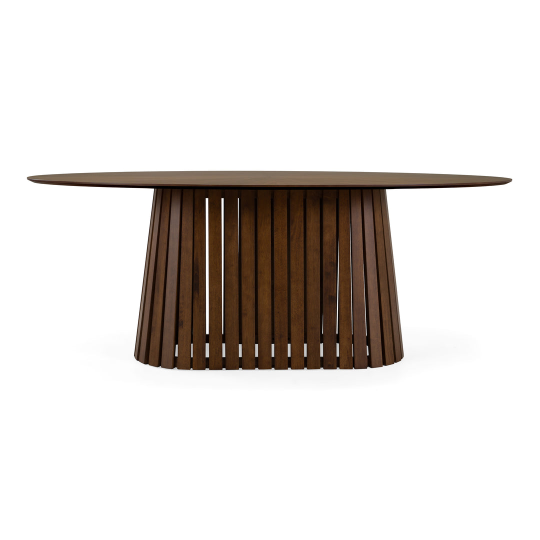 Truman - Mid-Century Modern Walnut Oval Dining Table