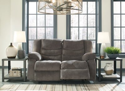 Tulen Reclining Loveseat - Gray Reclining Loveseat modern furniture Contempo Furniture
