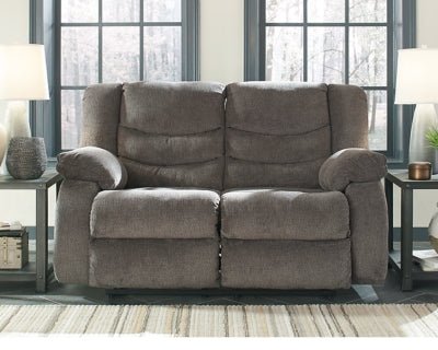 Tulen Reclining Loveseat - Gray Reclining Loveseat modern furniture Contempo Furniture