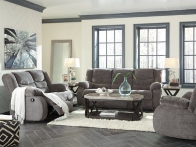 Tulen Reclining Sofa - Gray Reclining Sofa modern furniture Contempo Furniture