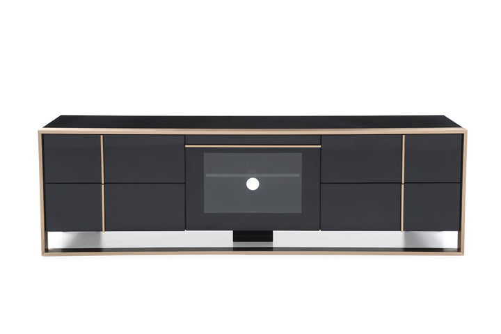 Cartier Modern Black &amp; Rosegold TV Stand