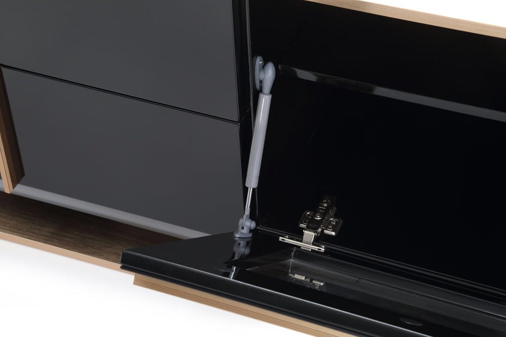Cartier Modern Black & Rosegold TV Stand - View 6