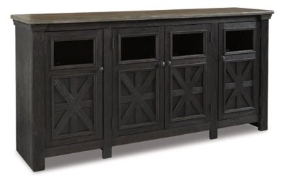 Tyler Creek 74" TV Stand - Dark Gray TV Stand modern furniture Contempo Furniture