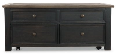 Tyler Creek Coffee Table with Lift Top - Black Cocktail Table modern furniture Contempo Furniture