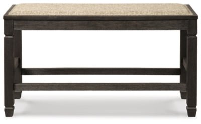 Tyler Creek Counter Height Dining Bench - Black Counter Bench modern furniture Contempo Furniture