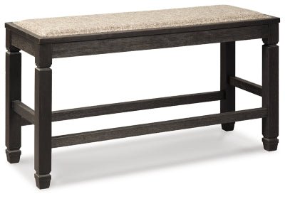 Tyler Creek Counter Height Dining Bench - Black Counter Bench modern furniture Contempo Furniture