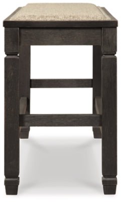 Tyler Creek Counter Height Dining Bench - Black Counter Bench modern furniture Contempo Furniture