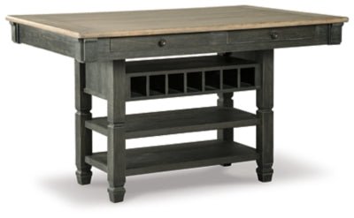 Tyler Creek Counter Height Dining Table - Dark Gray Counter Table modern furniture Contempo Furniture