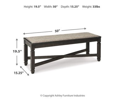 Tyler Creek Dining Bench - Beige Upholstered Bench modern furniture Contempo Furniture