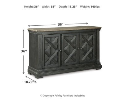 Tyler Creek Dining Server - Dark Gray Server modern furniture Contempo Furniture