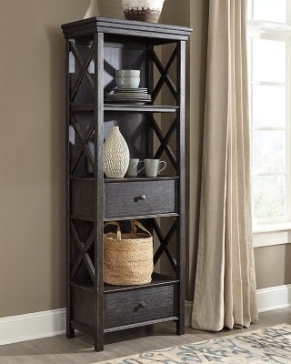 Tyler Creek Display Cabinet - Dark Gray Display Cabinet modern furniture Contempo Furniture
