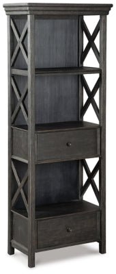Tyler Creek Display Cabinet - Dark Gray Display Cabinet modern furniture Contempo Furniture