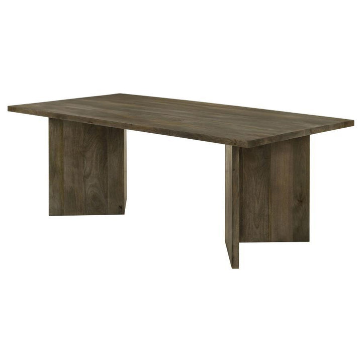 Tyler - Solid Wood Dining Table - Mango Brown Dining Table modern furniture Contempo Furniture