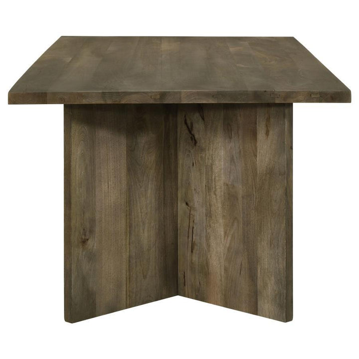 Tyler - Solid Wood Dining Table - Mango Brown Dining Table modern furniture Contempo Furniture