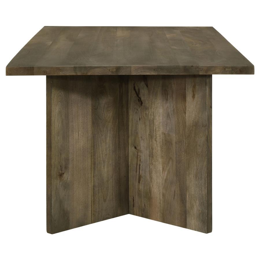 Tyler - Solid Wood Dining Table - Mango Brown Dining Table modern furniture Contempo Furniture