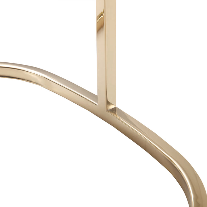 Tyler - Modern Grey + Gold Dining Chair