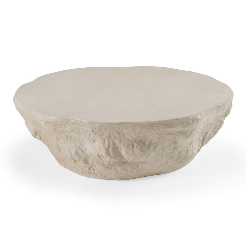 Tyrel - Modern Beige Concrete Coffee Table - View 2
