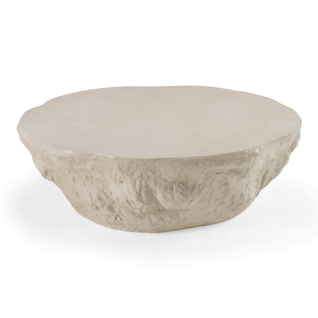 Tyrel  Modern Beige Concrete Coffee Table