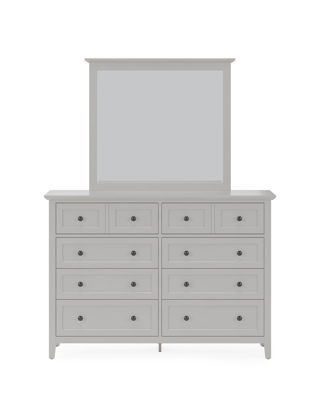 Modus Furniture Pnkg82A Grace Eight Drawer Dresser In Elephant Gray 2024