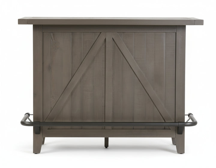 Modus Furniture 9Y1363 Taryn Standing Bar In Rustic Grey