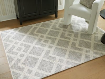 Unawick Medium Rug - Gray Area Rug modern furniture Contempo Furniture