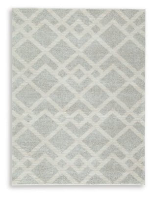 Unawick Medium Rug - Gray Area Rug modern furniture Contempo Furniture