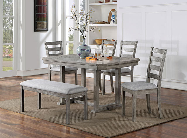 Laquila 6 Pc Dining Table Set W/ Bench - view 2