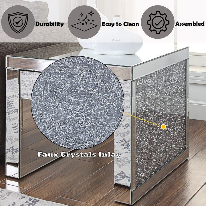 Noralie End Table – features callout
