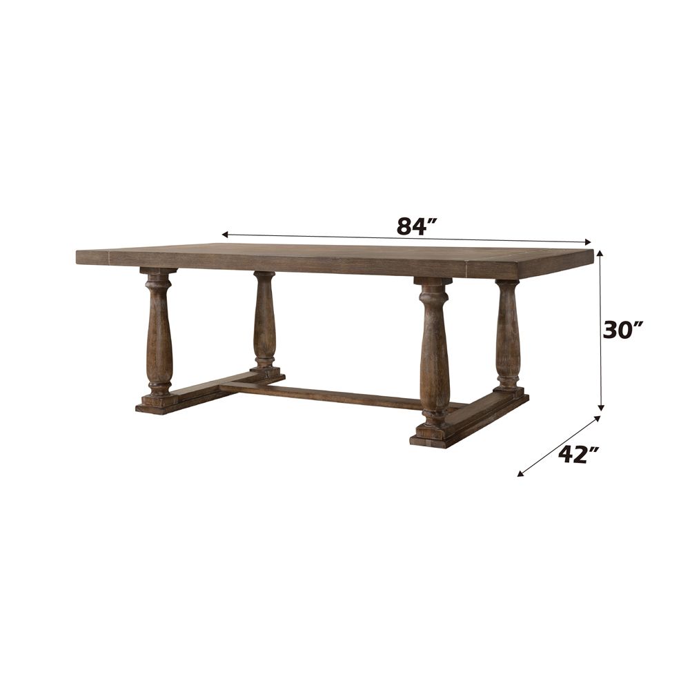 Bernard Dining Table – dimensions diagram