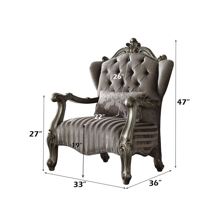 Versailles Chair W/Pillow – dimensions diagram