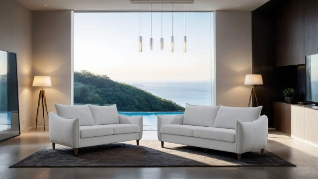 Vermon Loveseat, Light Gray - view 2
