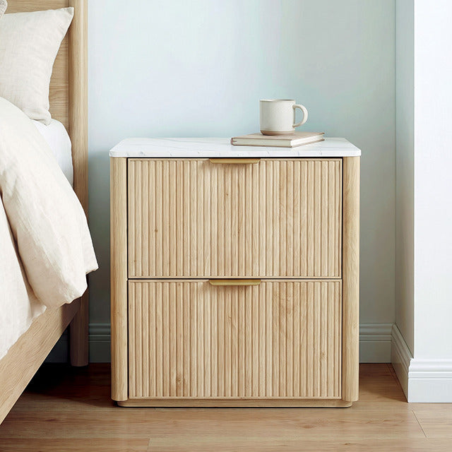 Lydd Nightstand W/ 2 Drawers, Natural - view 8