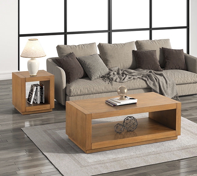 Dothan End Table, Medium Oak - view 4