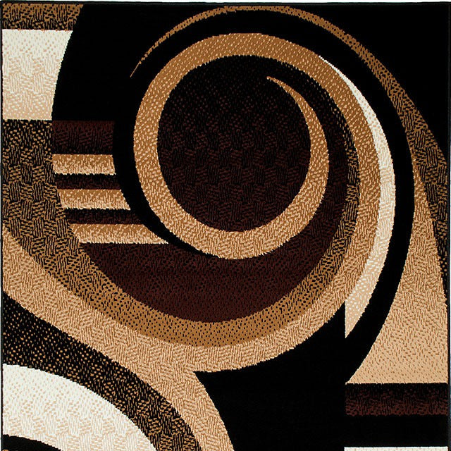 Blitar Area Rug, Brown/Black