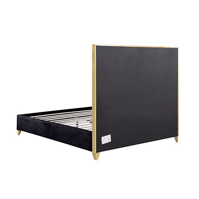Andriola Bed, Black/Gold - view 3