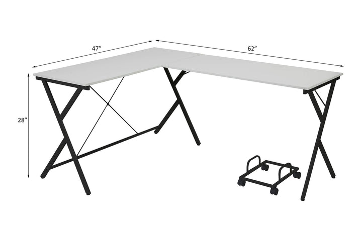 Dazenus Computer Desk – line drawing